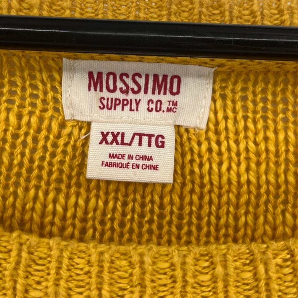 Mossimo Cable Knit Womens Sweater Sz XXL Mustard Boho Rustic Cottage Lagenlook - Picture 11 of 11